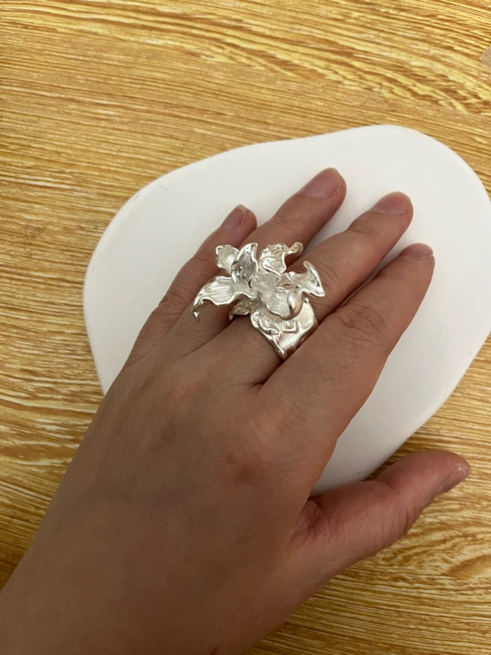 Floral Statement Handmade Ring - Picture 10 of 11